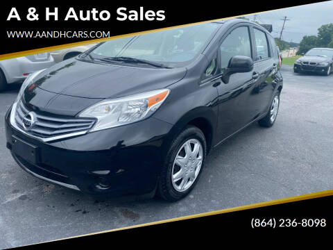 2016 Nissan Versa Note for sale at A & H Auto Sales in Greenville SC