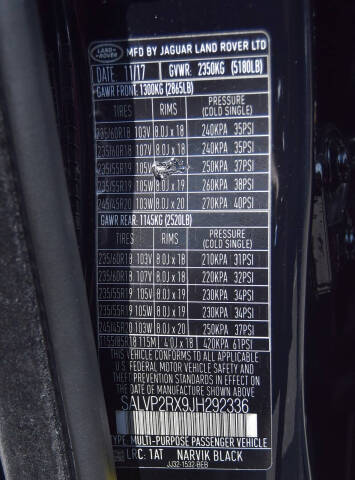 2018 Land Rover Range Rover Evoque SE