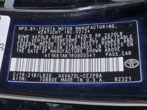 2024 Toyota Camry XSE