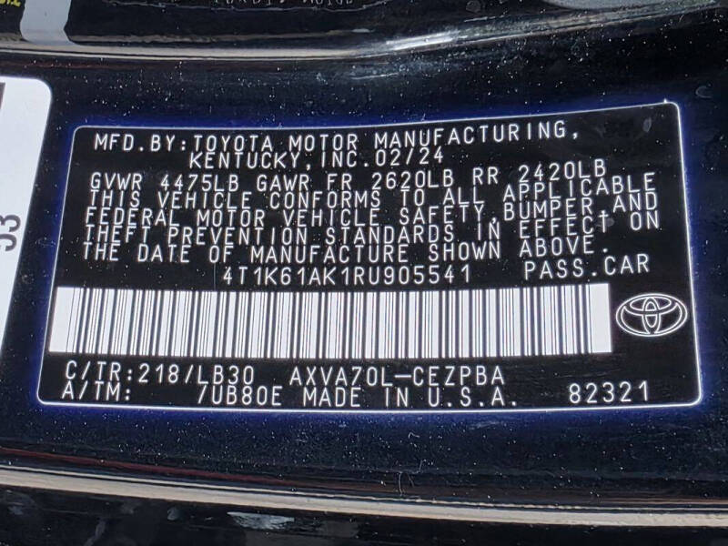 2024 Toyota Camry XSE