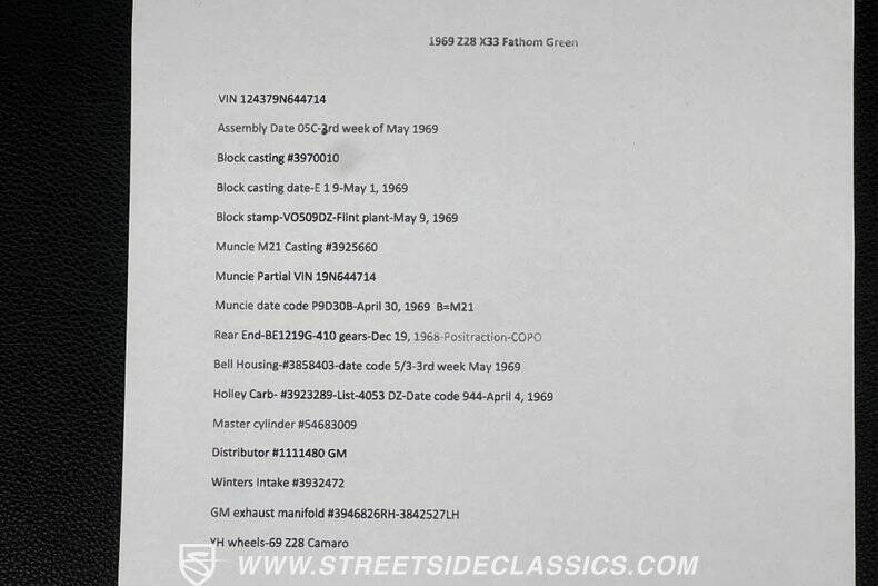 1969 Chevrolet Camaro