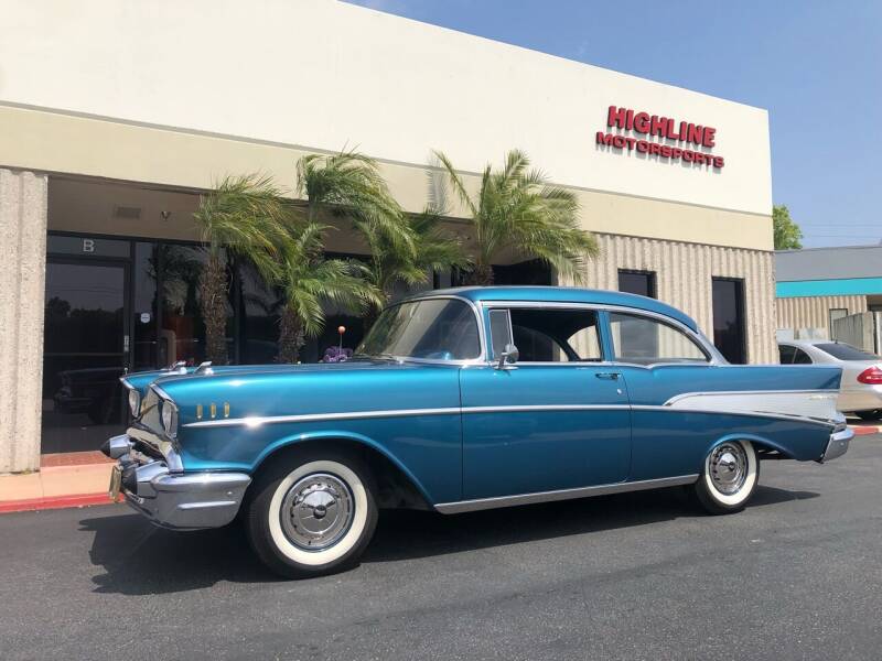 1957 Chevrolet Bel Air for sale at HIGH-LINE MOTOR SPORTS in Brea CA