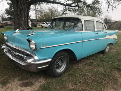 1957 Chevrolet Bel Air for sale at CLASSIC MOTOR SPORTS in Winters TX