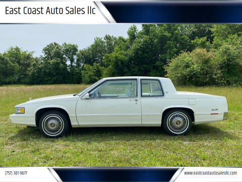 1989 Cadillac DeVille for sale at East Coast Auto Sales llc in Virginia Beach VA