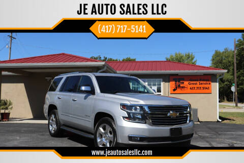 2015 Chevrolet Tahoe for sale at JE AUTO SALES LLC in Webb City MO