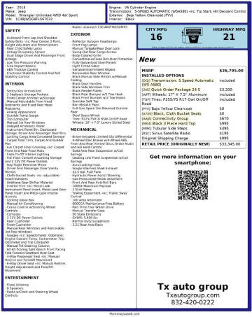 2015 Jeep Wrangler Unlimited Sport