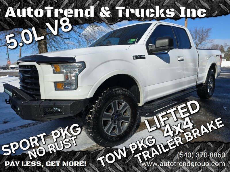 2015 Ford F-150 for sale at AutoTrend & Trucks Inc in Fredericksburg VA