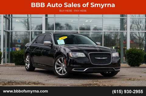 2018 Chrysler 300 for sale at BBB Auto Sales of Smyrna in Smyrna TN