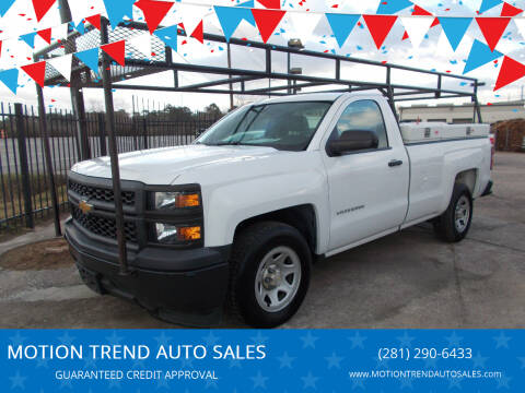 2014 Chevrolet Silverado 1500 for sale at MOTION TREND AUTO SALES in Tomball TX