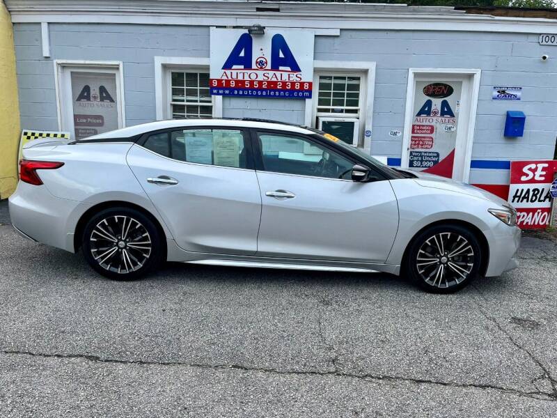 2017 Nissan Maxima for sale at A&A Auto Sales llc in Fuquay Varina NC