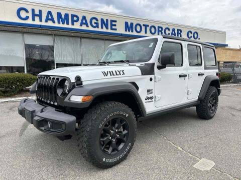 2021 Jeep Wrangler Unlimited for sale at Champagne Motor Car Company in Willimantic CT