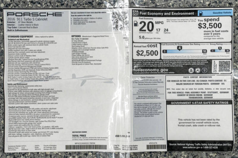 2016 Porsche 911 Turbo S