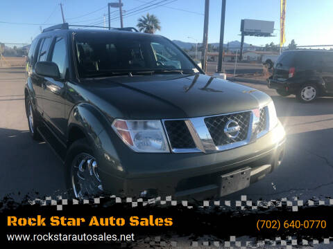 2005 Nissan Pathfinder for sale at ROCK STAR TRUCK & AUTO LLC in Las Vegas NV