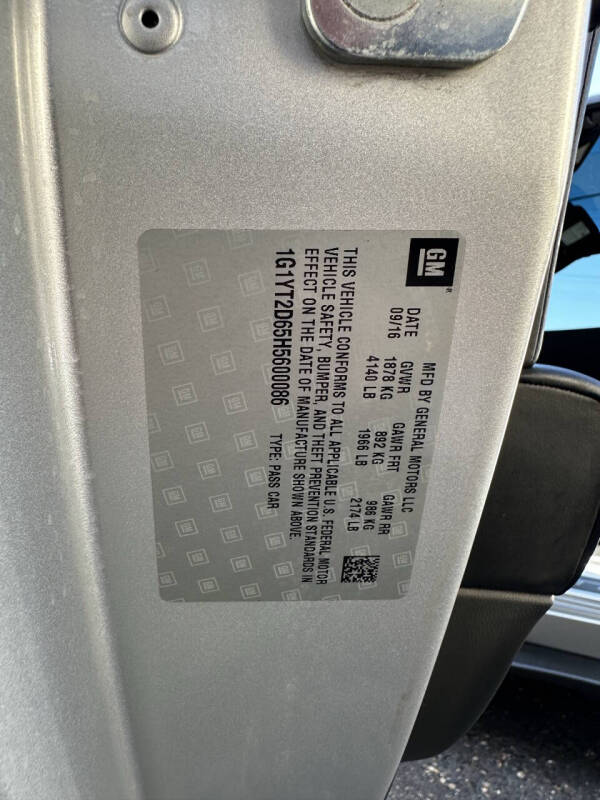 2017 Chevrolet Corvette Z06