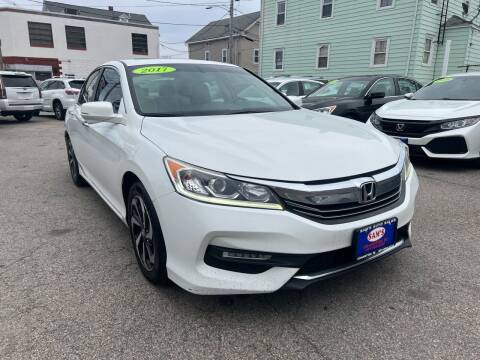 2017 Honda Accord for sale at Sam's Auto Sales in Cranston RI