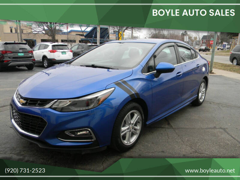 2016 Chevrolet Cruze for sale at Boyle Auto Sales in Appleton WI