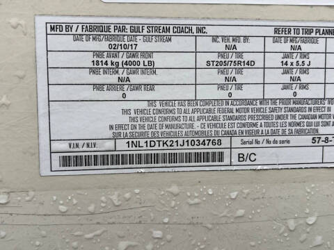 2018 Gulf Stream Coach, Inc 19RBS