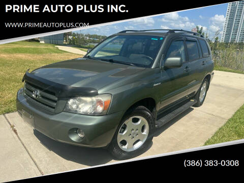 2005 Toyota Highlander for sale at PRIME AUTO PLUS INC. in Daytona Beach FL