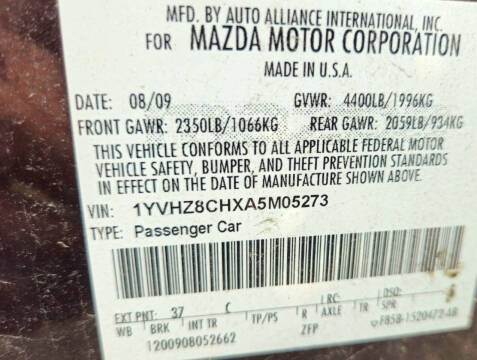 2010 Mazda MAZDA6 i Touring Plus