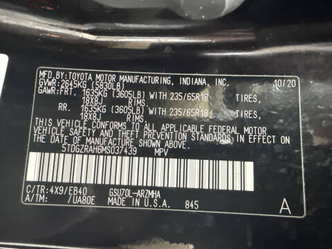 2021 Toyota Highlander XLE