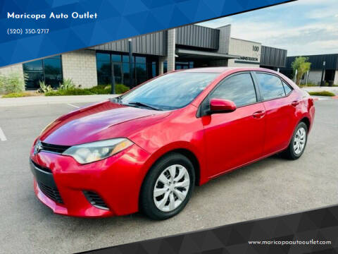 2015 Toyota Corolla for sale at Maricopa Auto Outlet in Maricopa AZ
