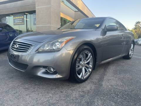 2012 Infiniti G37 Coupe for sale at AutoHaus in Colton CA