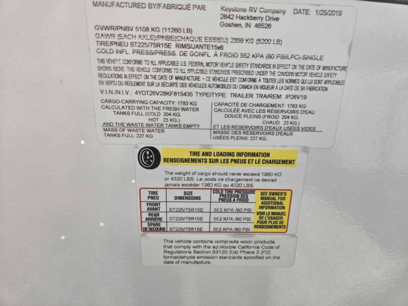 2019 Keystone RV Impact