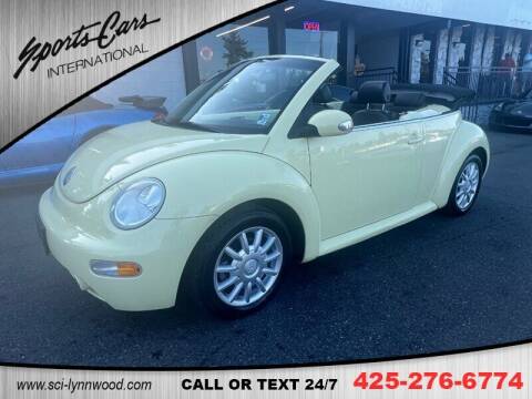 2004 Volkswagen New Beetle Convertible for sale at Sports Cars International in Lynnwood WA