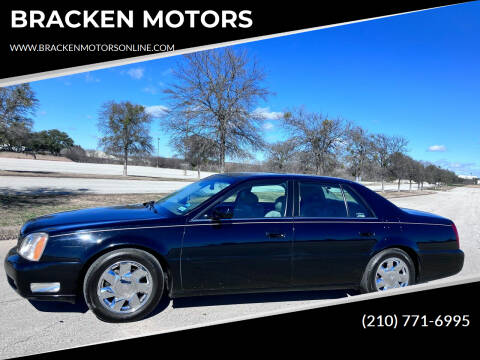 2001 Cadillac DeVille for sale at BRACKEN MOTORS in San Antonio TX