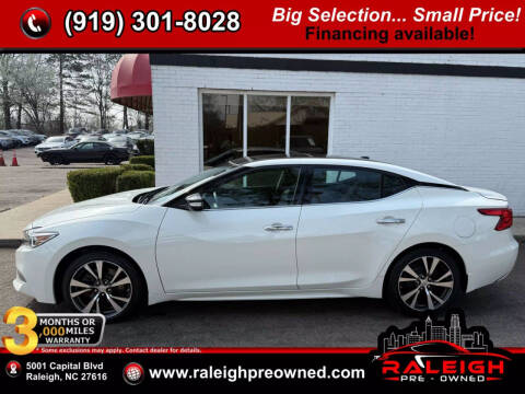 2017 Nissan Maxima for sale at Raleigh Pre-Owned in Raleigh NC