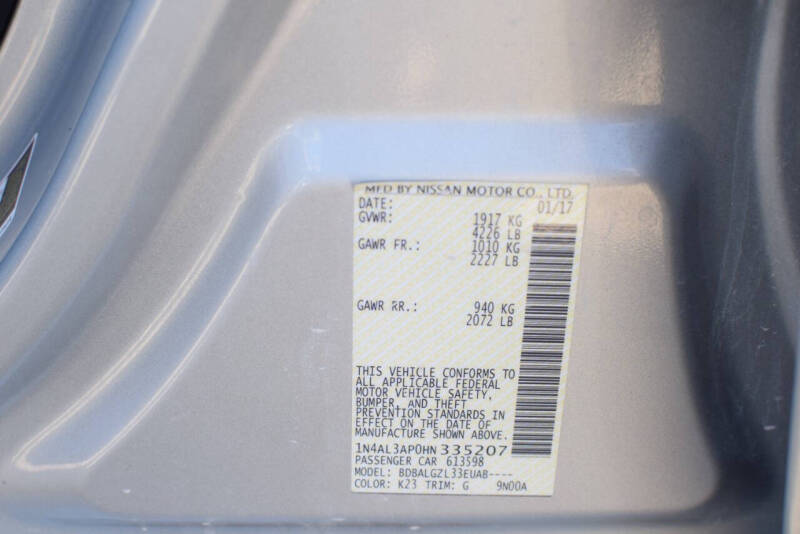 2017 Nissan Altima 2.5 SV