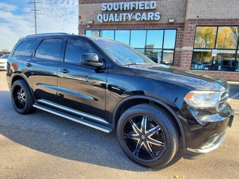 2017 Dodge Durango for sale at SOUTHFIELD QUALITY CARS in Detroit MI