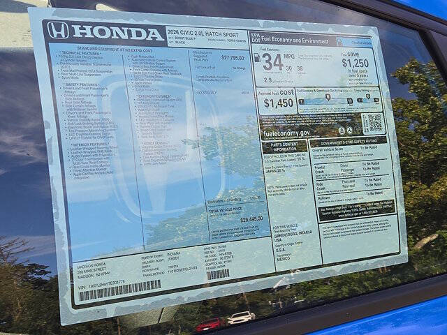 2026 Honda Civic Sport