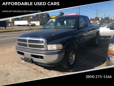 2000 Dodge Ram Pickup 1500 for sale at AFFORDABLE USED CARS in North Chesterfield VA