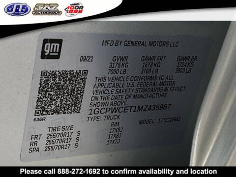 2021 Chevrolet Silverado 1500