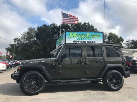 2016 Jeep Wrangler Unlimited for sale at Mainline Auto in Jacksonville FL
