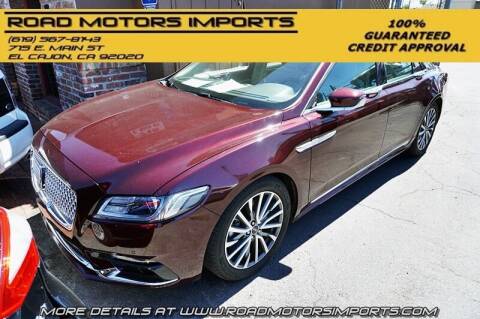 2017 Lincoln Continental for sale at Road Motors Imports in Spring Valley CA