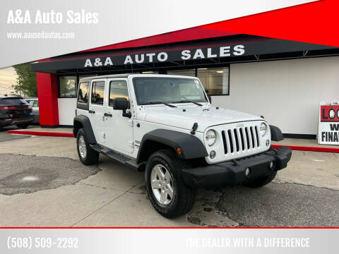 2014 Jeep Wrangler Unlimited for sale at A&A Auto Sales in Fairhaven MA