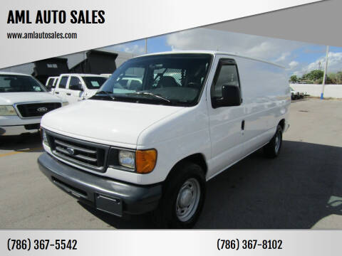 2006 Ford E-Series for sale at AML AUTO SALES - Cargo Vans in Opa-Locka FL