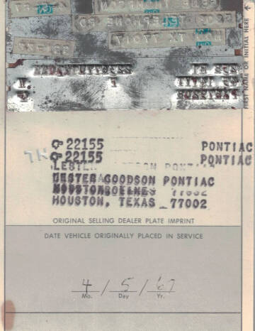 1967 Pontiac Firebird