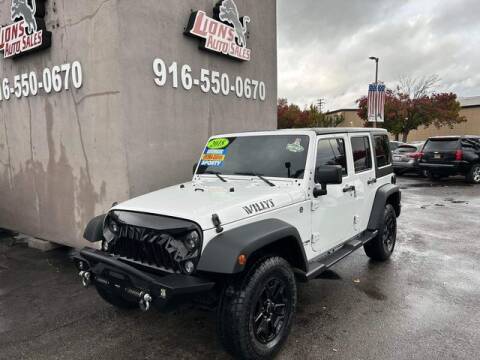 2018 Jeep Wrangler JK Unlimited for sale at LIONS AUTO SALES in Sacramento CA