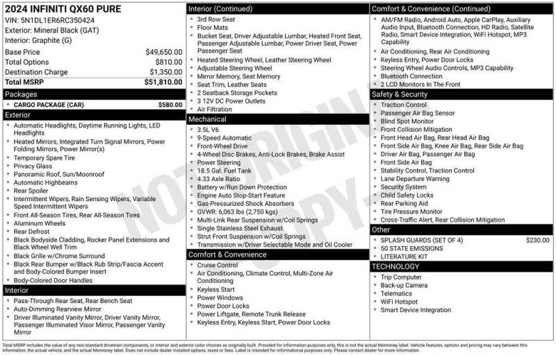 2024 Infiniti QX60 Pure