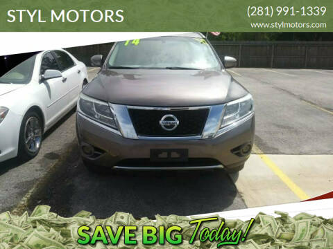 2014 Nissan Pathfinder for sale at STYL MOTORS in Pasadena TX