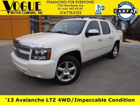 2013 Chevrolet Avalanche for sale at Vogue Motor Company Inc in Saint Louis MO