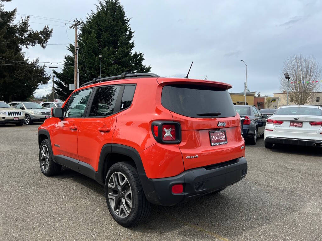 2017 Jeep Renegade for sale at PLATINUM AUTO SALES INC in Lacey, WA