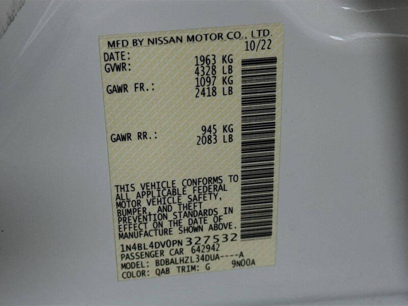 2023 Nissan Altima 2.5 SV