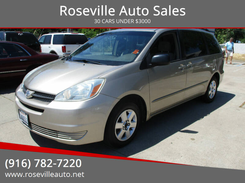 2005 Toyota Sienna for sale at Roseville Auto Sales in Roseville CA