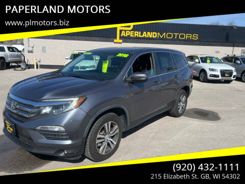 2016 Honda Pilot for sale at PAPERLAND MOTORS in Green Bay WI