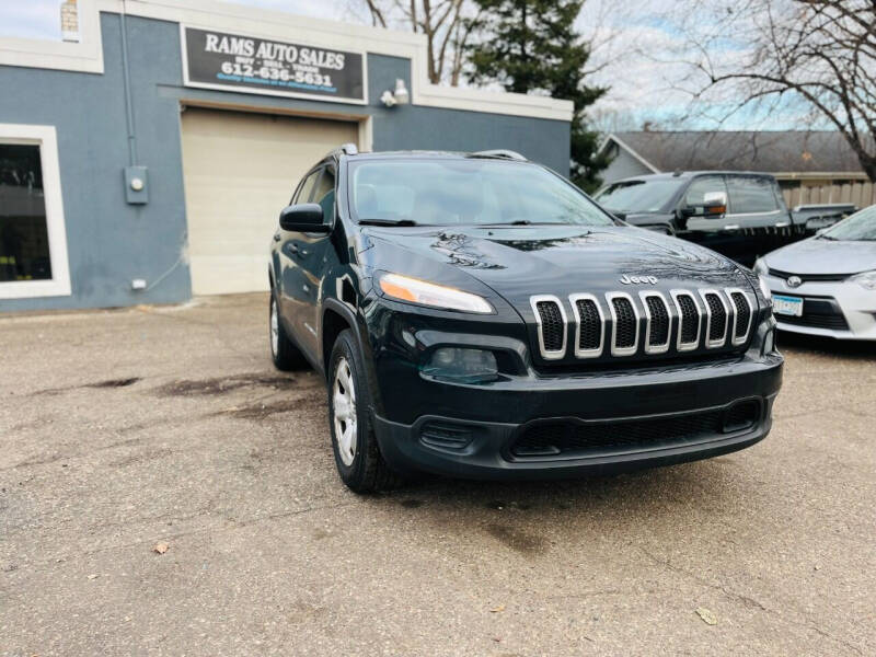 2017 Jeep Cherokee for sale at Rams Auto Sales LLC in South Saint Paul MN