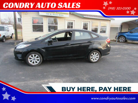 2012 Ford Fiesta for sale at CONDRY AUTO SALES in Vinita OK